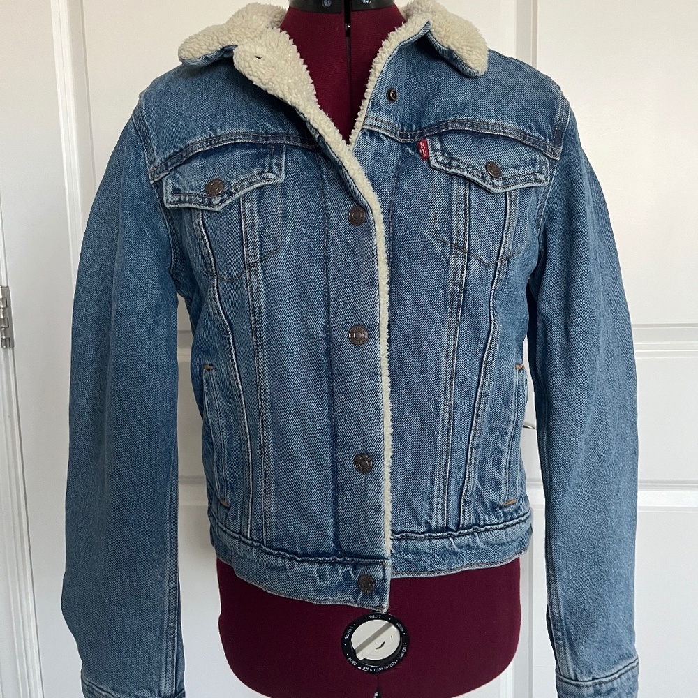 Levi denim/sherpa jacket
